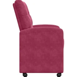 vidaXL Eetkamerstoelen met Wieltjes 2 st Fluweel Lichtgrijs