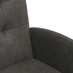 vidaXL Eetkamerstoelen met Wieltjes 2 st Kunstleer Zwart