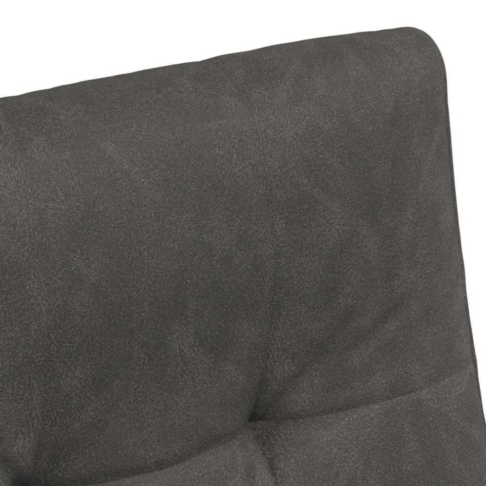 vidaXL Eetkamerstoelen met Wieltjes 2 st Kunstleer Zwart