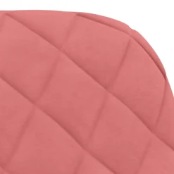 vidaXL Eetkamerstoelen 2 st fluweel roze