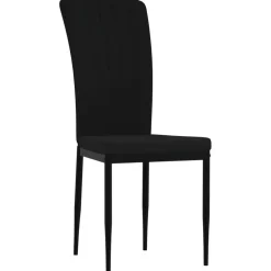 vidaXL Eetkamerstoelen 2 st fluweel zwart
