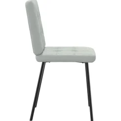 vidaXL Eetkamerstoelen 4 st fluweel lichtgrijs