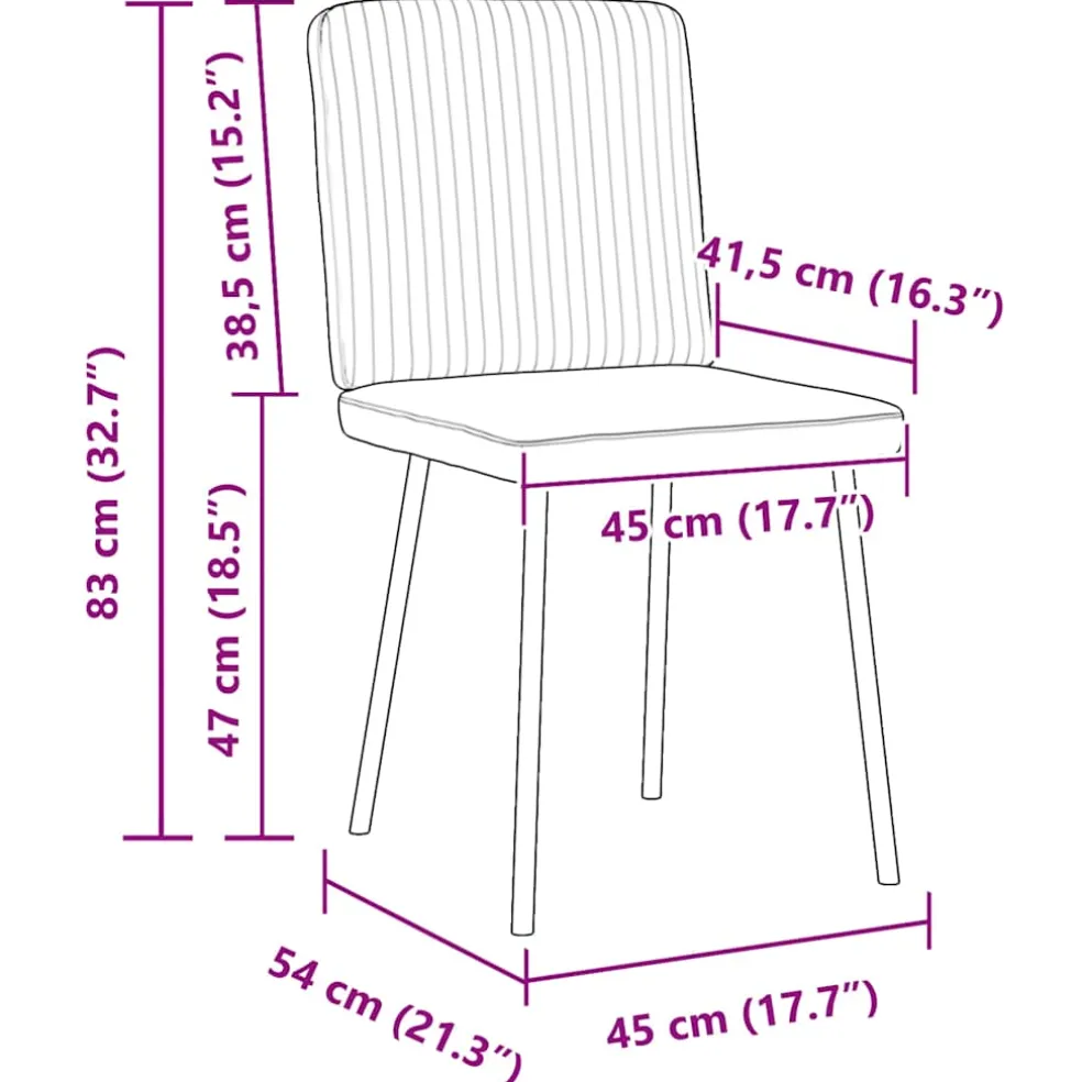 vidaXL Eetkamerstoelen 4 st fluweel blauw