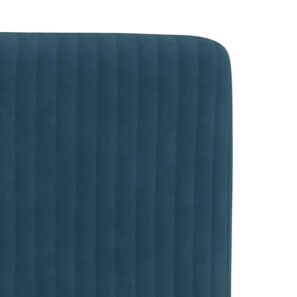 vidaXL Eetkamerstoelen 4 st fluweel blauw