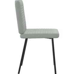 vidaXL Eetkamerstoelen 4 st fluweel lichtgrijs