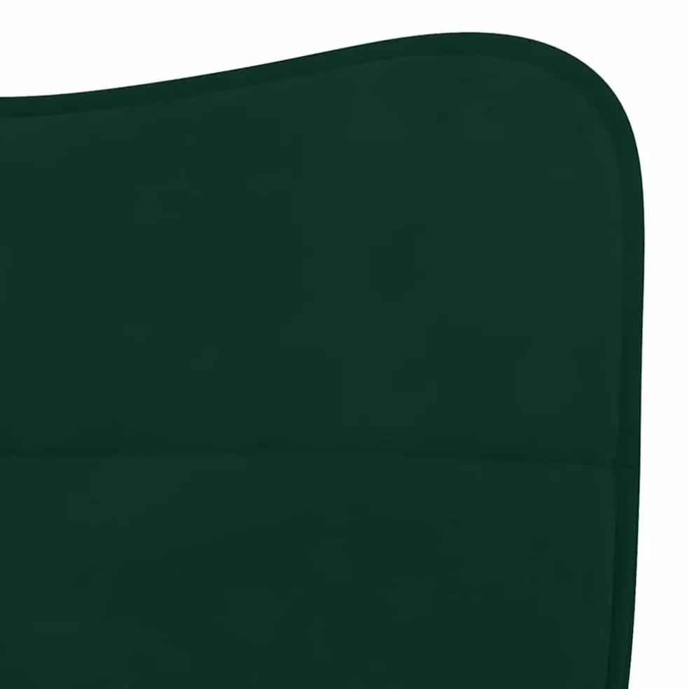vidaXL Eetkamerstoelen 2 st fluweel donkergroen