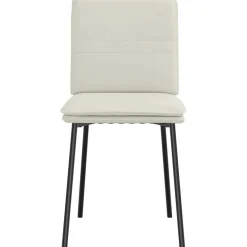 vidaXL Eetkamerstoelen 4 st fluweel crèmekleurig