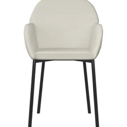 vidaXL Eetkamerstoelen 2 st fluweel crèmekleurig