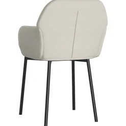 vidaXL Eetkamerstoelen 2 st fluweel crèmekleurig