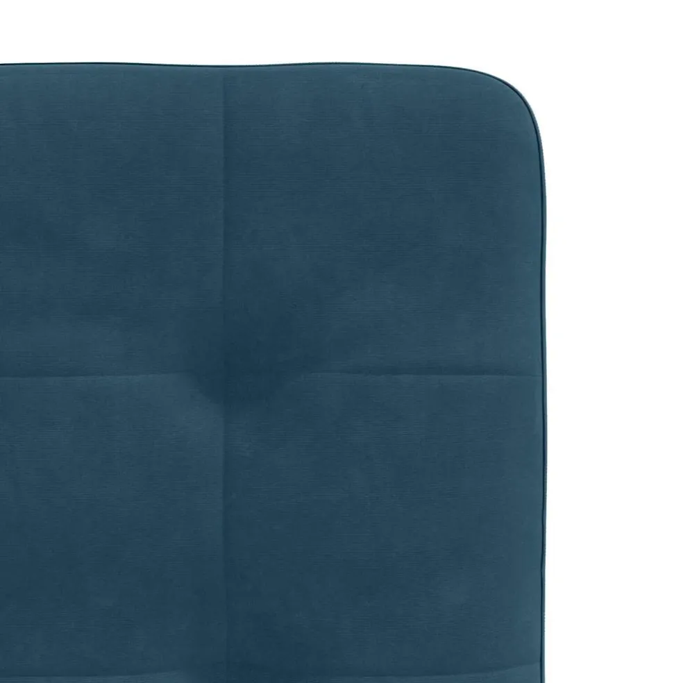 vidaXL Eetkamerstoelen 4 st fluweel blauw