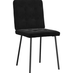 vidaXL Eetkamerstoelen 4 st fluweel zwart