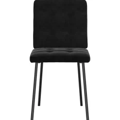 vidaXL Eetkamerstoelen 4 st fluweel zwart