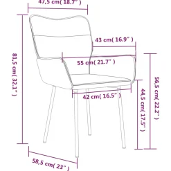 vidaXL Eetkamerstoelen 2 st fluweel zwart