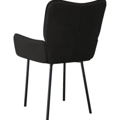 vidaXL Eetkamerstoelen 2 st fluweel zwart