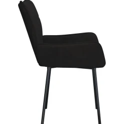 vidaXL Eetkamerstoelen 2 st fluweel zwart