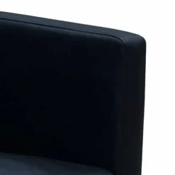 vidaXL Eetkamerstoelen 2 st kunstleer zwart