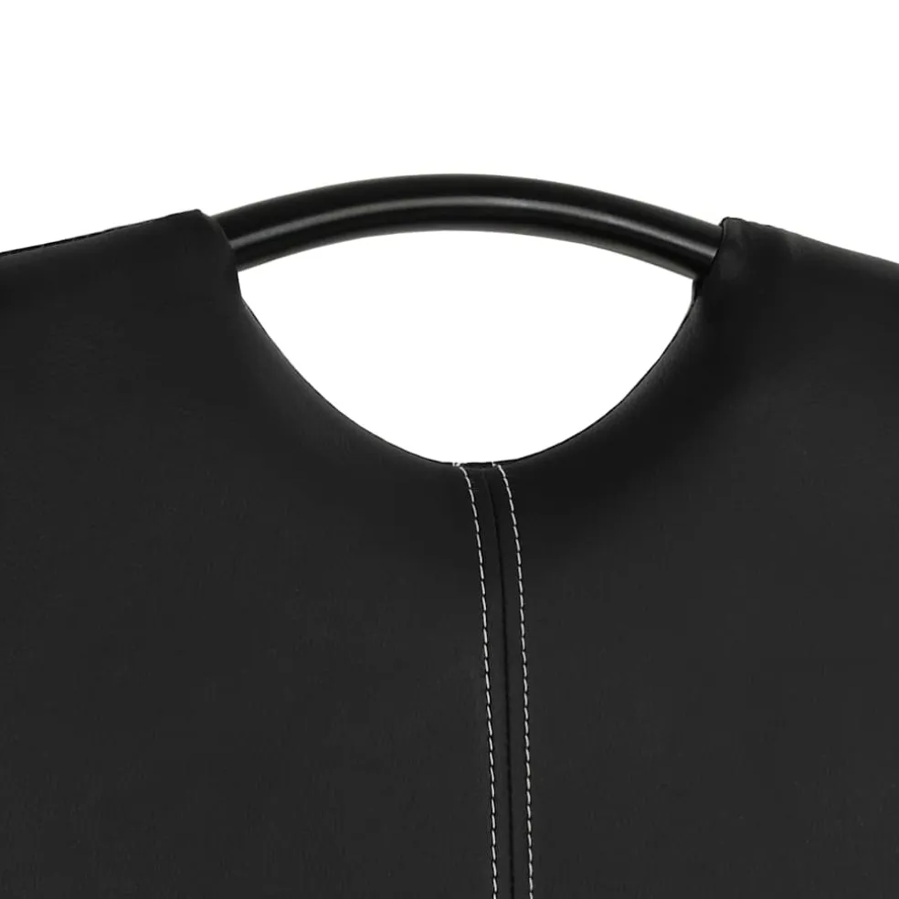 vidaXL Eetkamerstoelen 2 st kunstleer zwart