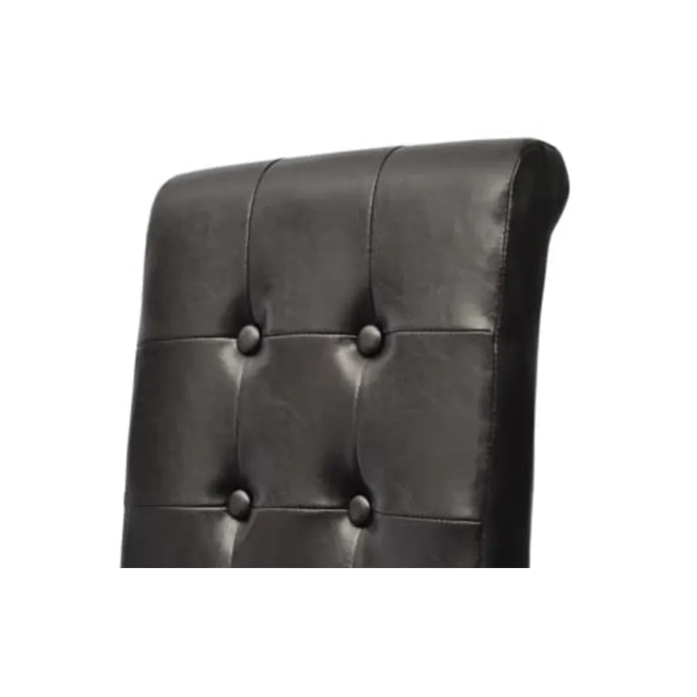 vidaXL Eetkamerstoelen 2 st kunstleer bruin