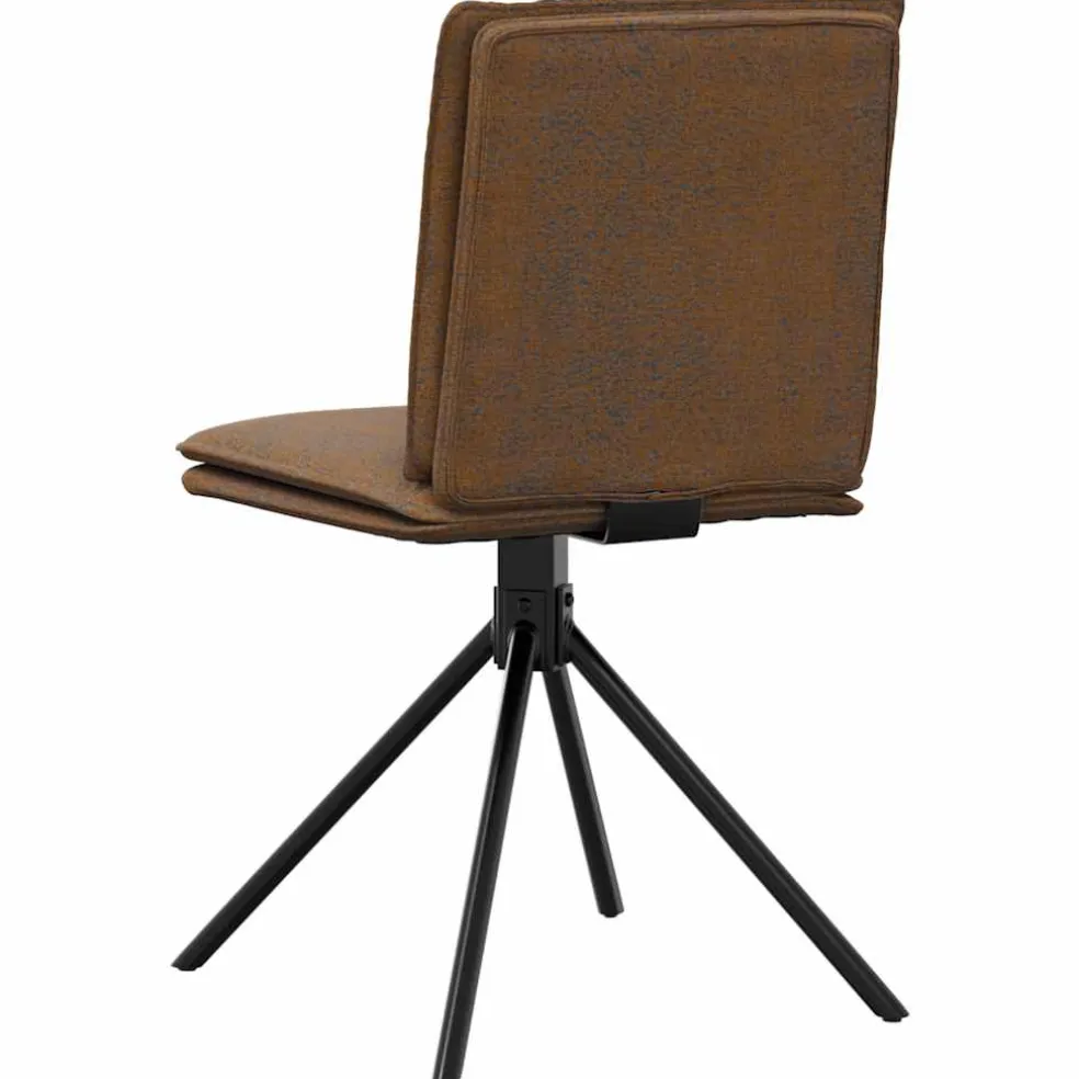 vidaXL Eetkamerstoelen 4 st kunstsuède bruin