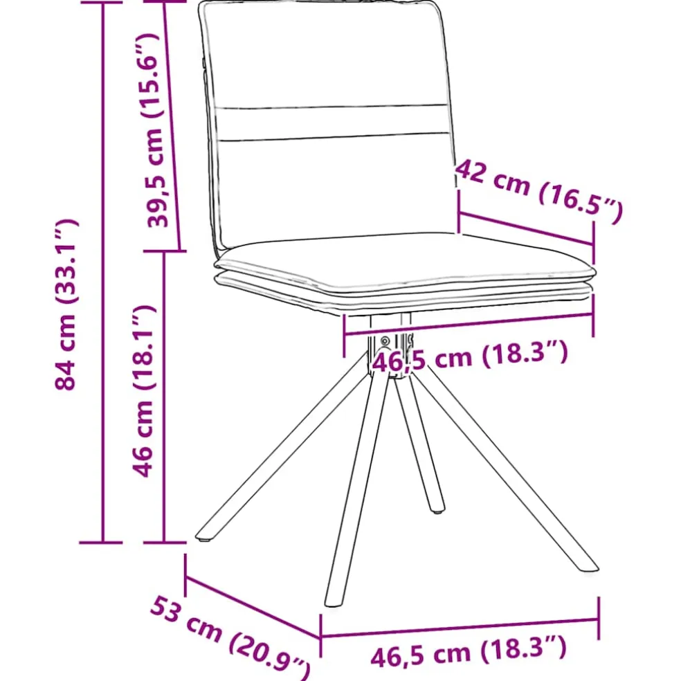 vidaXL Eetkamerstoelen 4 st kunstsuède bruin