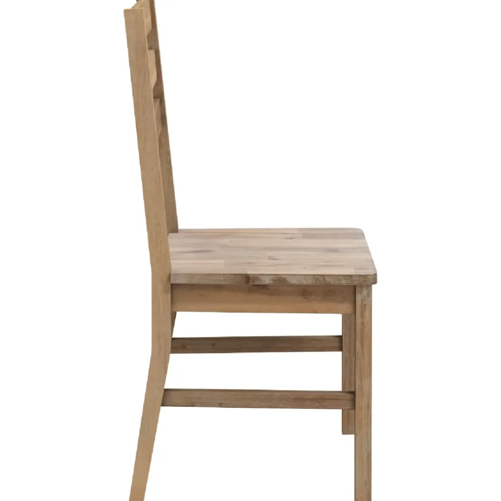 vidaXL Eetkamerstoelen 2 st massief acaciahout