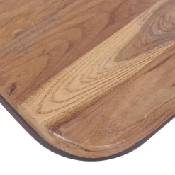 vidaXL Eetkamerstoelen 2 st massief teakhout