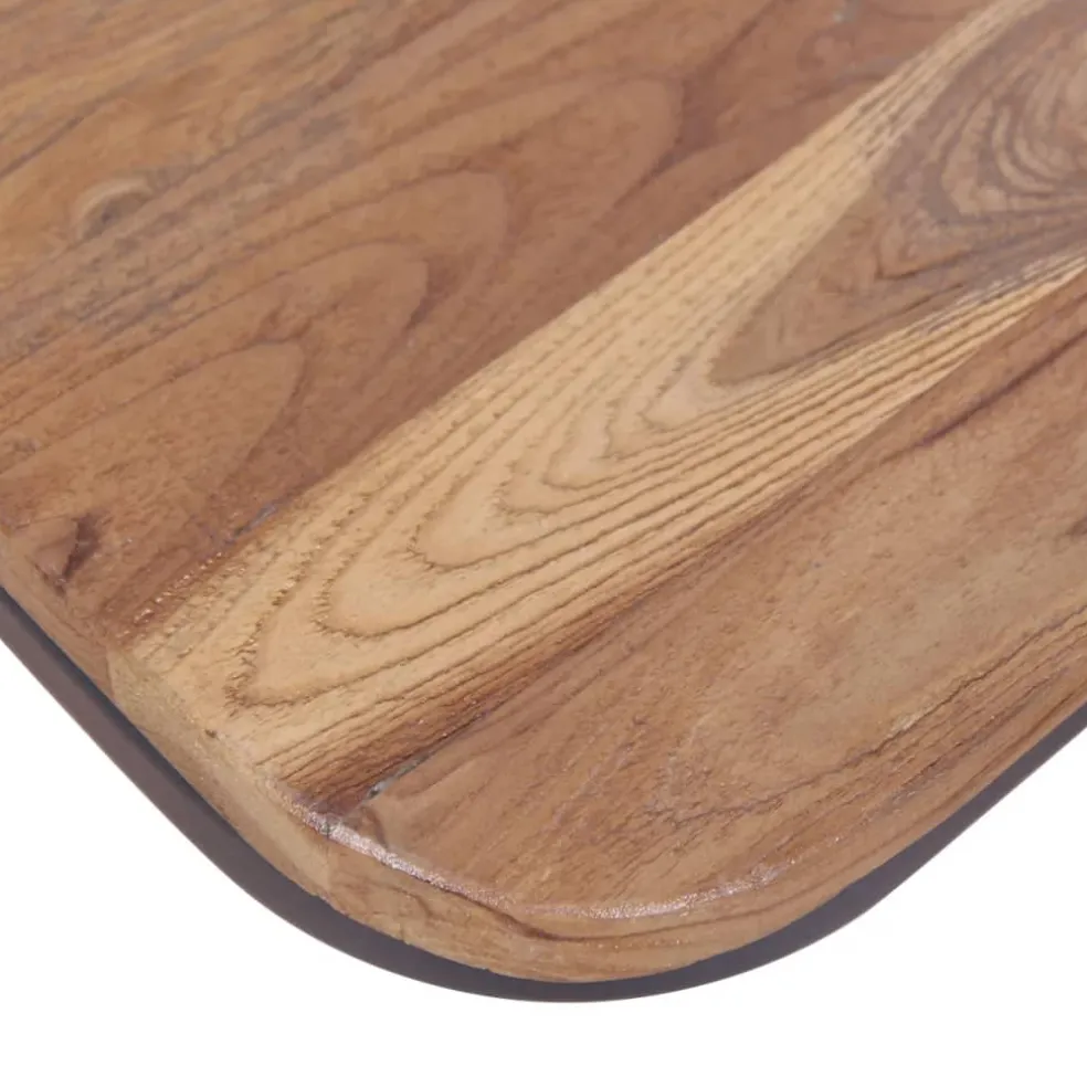 vidaXL Eetkamerstoelen 2 st massief teakhout