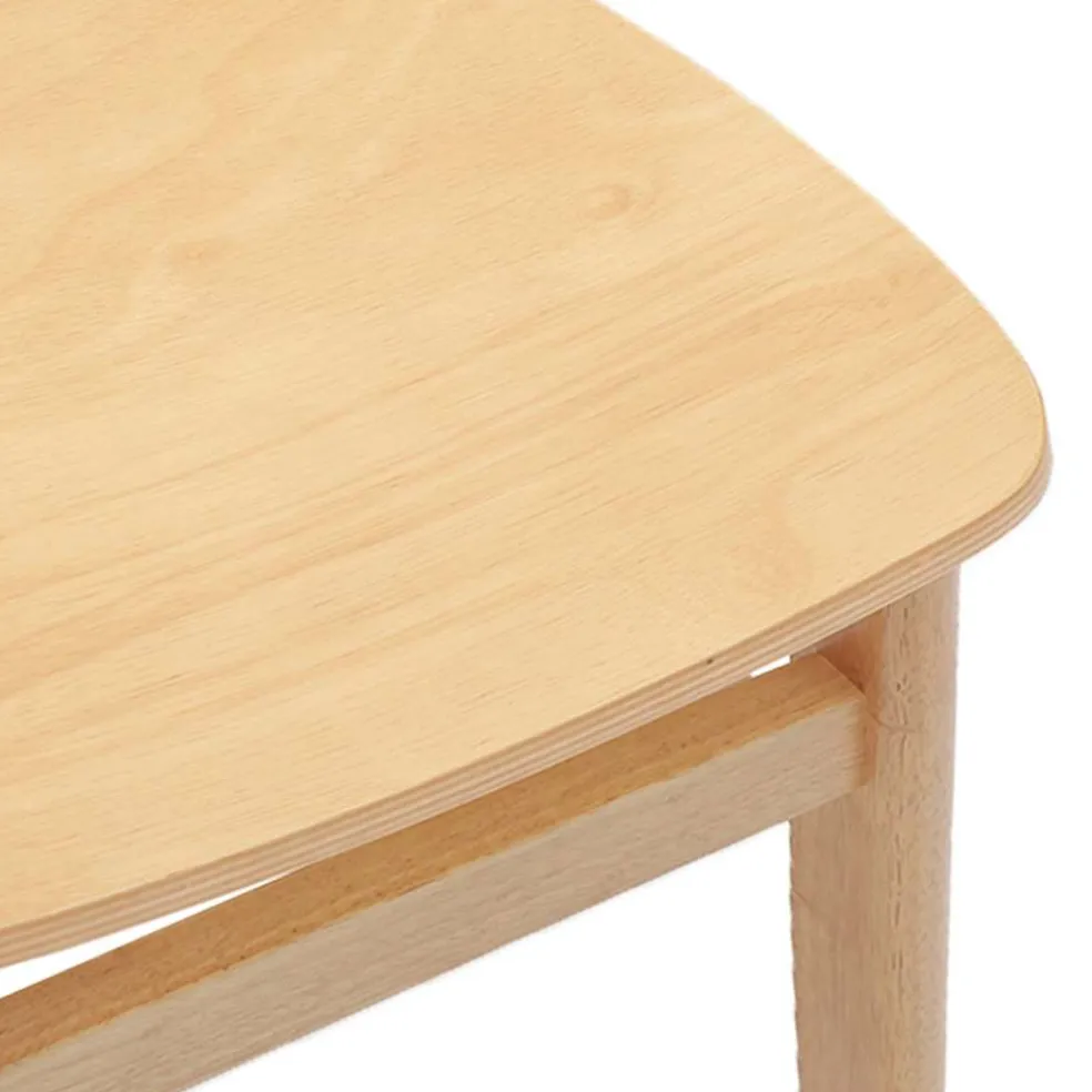 vidaXL Eetkamerstoelen 2 st massief hout rubber