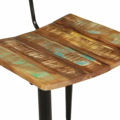 vidaXL Eetkamerstoelen 2 st massief gerecycled hout