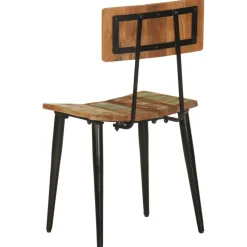 vidaXL Eetkamerstoelen 2 st massief gerecycled hout