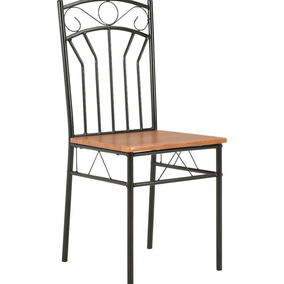 vidaXL Eetkamerstoelen 6 st MDF bruin