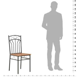 vidaXL Eetkamerstoelen 6 st MDF bruin