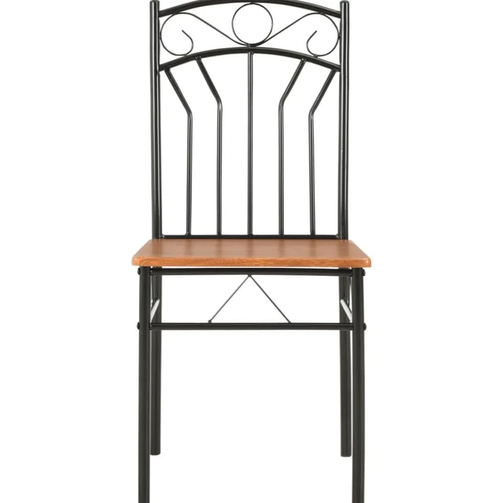 vidaXL Eetkamerstoelen 6 st MDF bruin