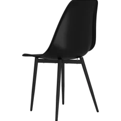 vidaXL Eetkamerstoelen 2 st PP zwart