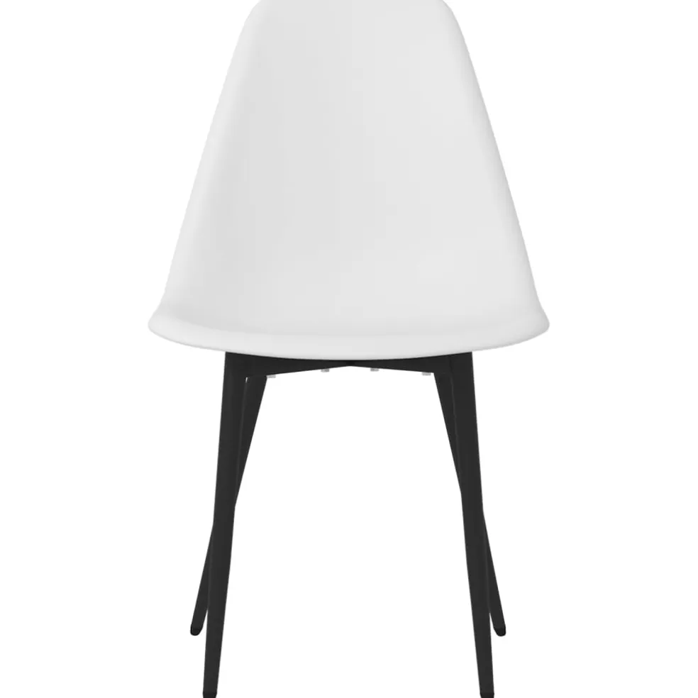 vidaXL Eetkamerstoelen 2 st PP wit