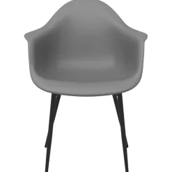 vidaXL Eetkamerstoelen 2 st PP grijs