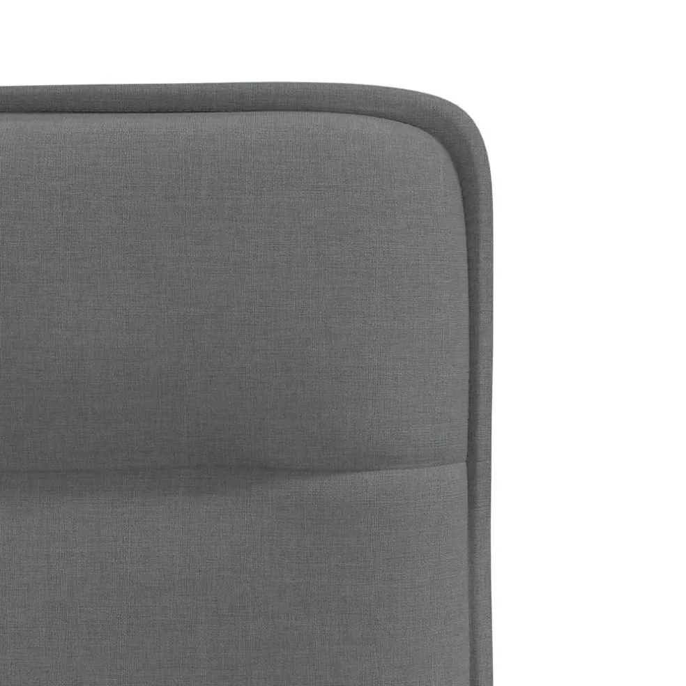 vidaXL Eetkamerstoelen 4 st stof donkergrijs