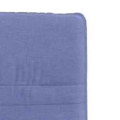 vidaXL Eetkamerstoelen 4 st stof jeansblauw