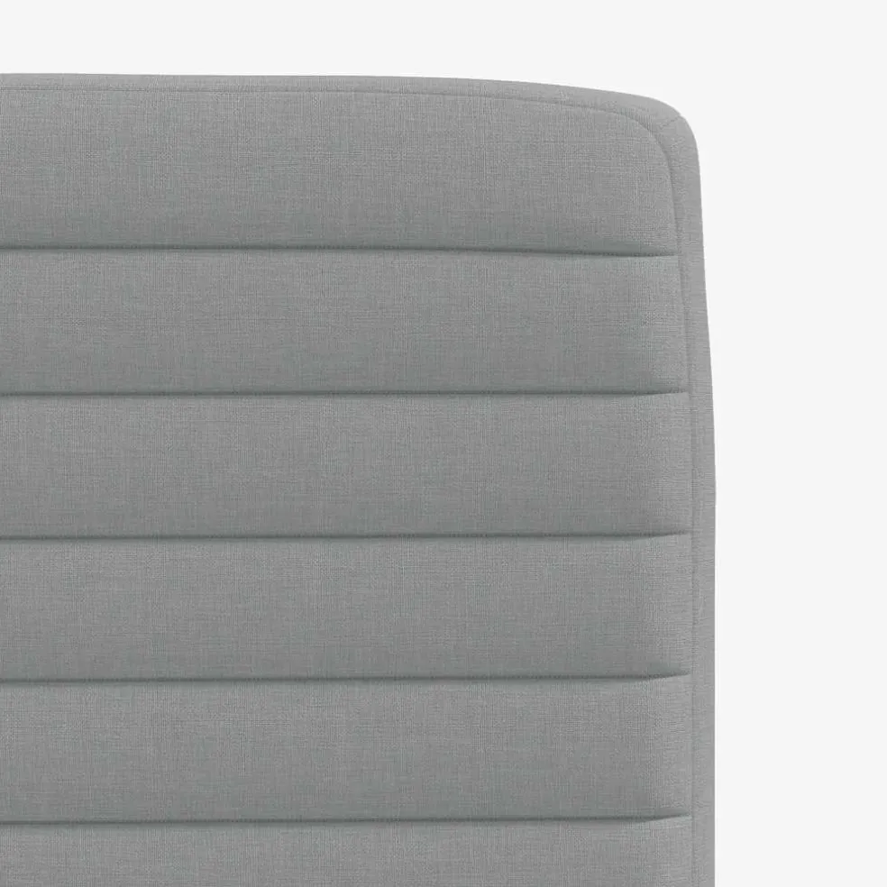 vidaXL Eetkamerstoelen 4 st stof lichtgrijs