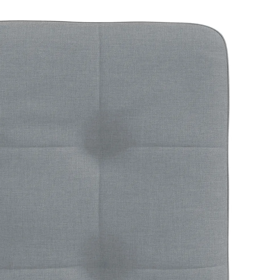 vidaXL Eetkamerstoelen 4 st stof lichtgrijs