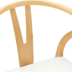 vidaXL Eetkamerstoel 2 st Massief Rubberhout Natuurlijk en Licht