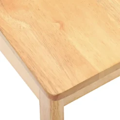vidaXL Eetkamerstoel 2 st Massief Rubberhout Naturel 51 x 61 x 80,5 cm