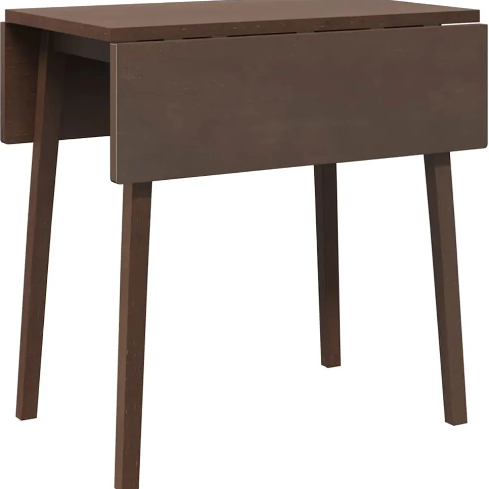 vidaXL Eettafel bruin massief hout rubber