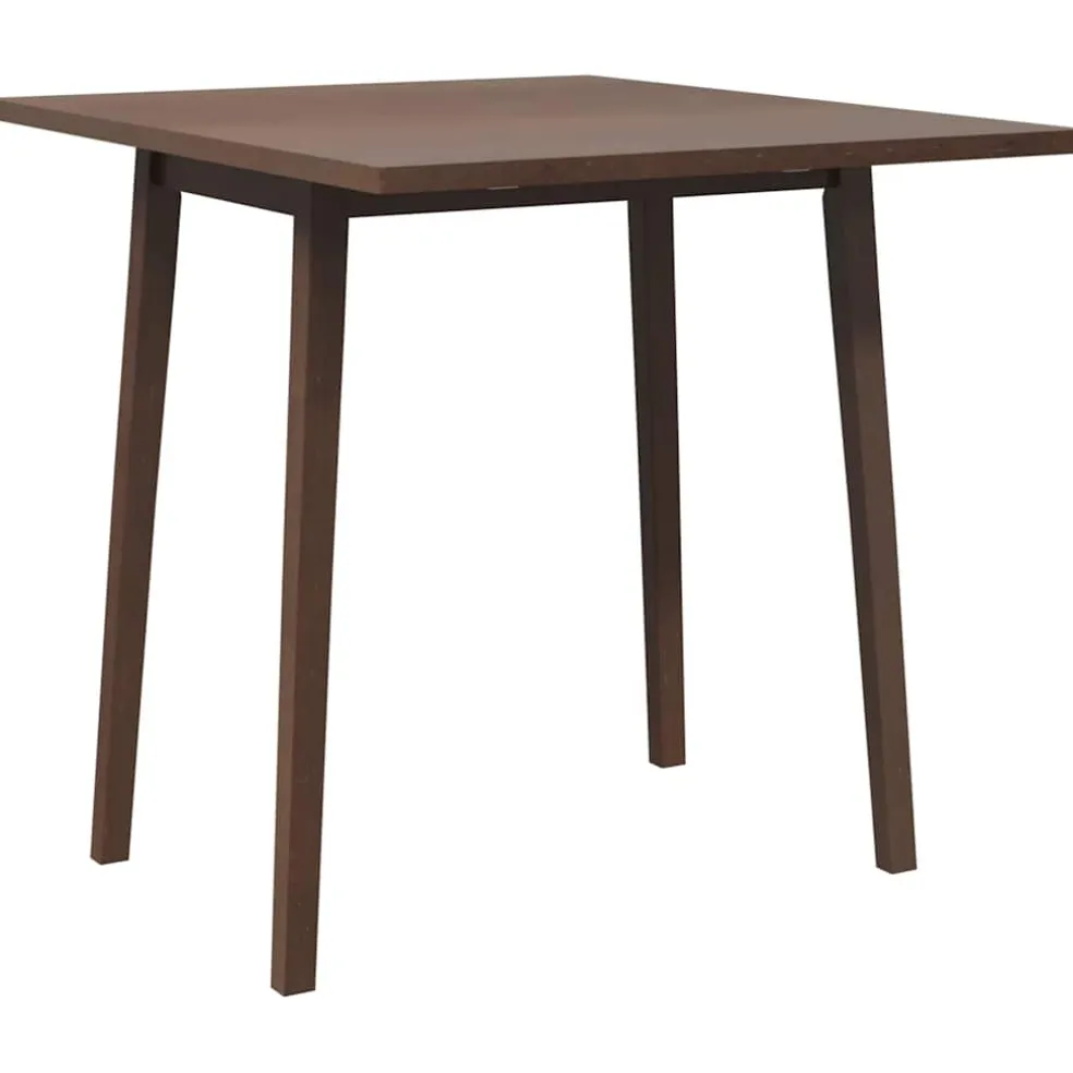 vidaXL Eettafel bruin massief hout rubber