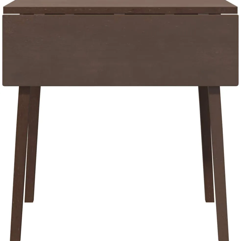 vidaXL Eettafel bruin massief hout rubber