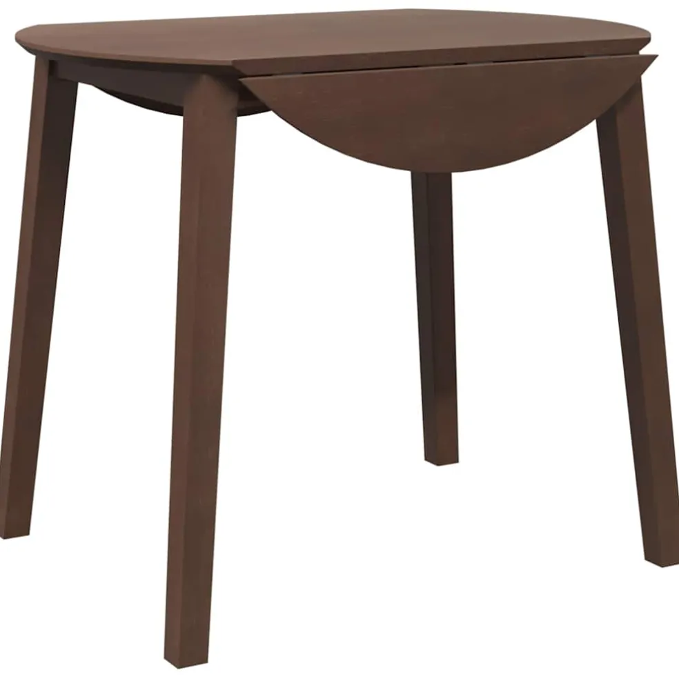 vidaXL Eettafel bruin massief hout rubber