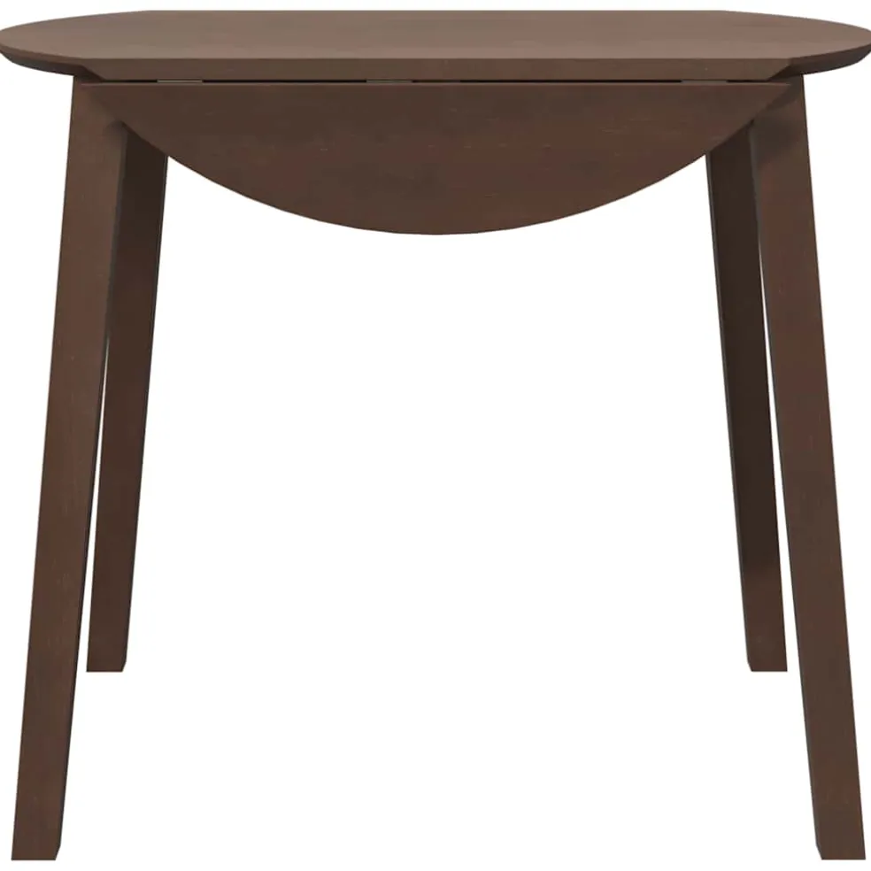 vidaXL Eettafel bruin massief hout rubber