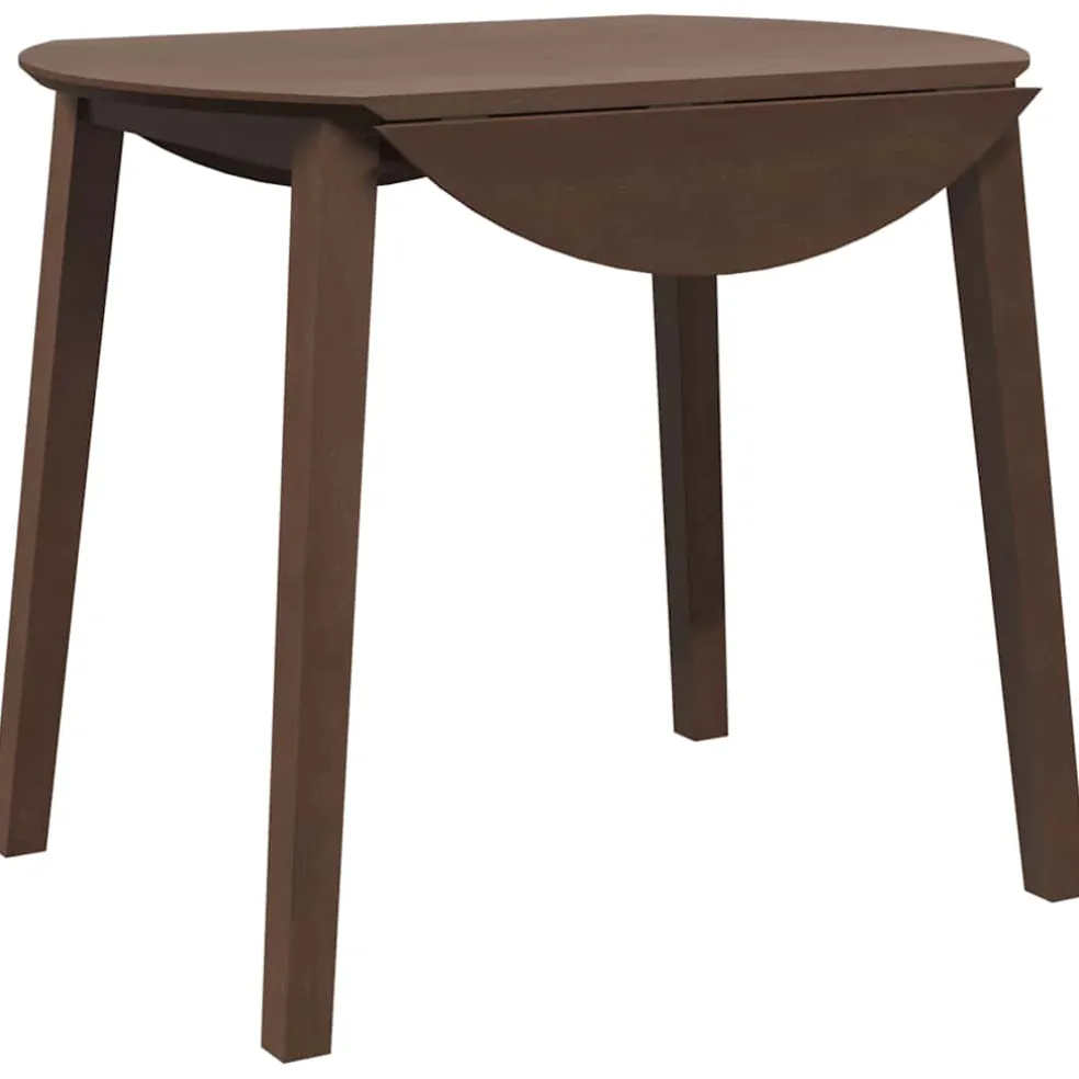 vidaXL Eettafel bruin massief hout rubber
