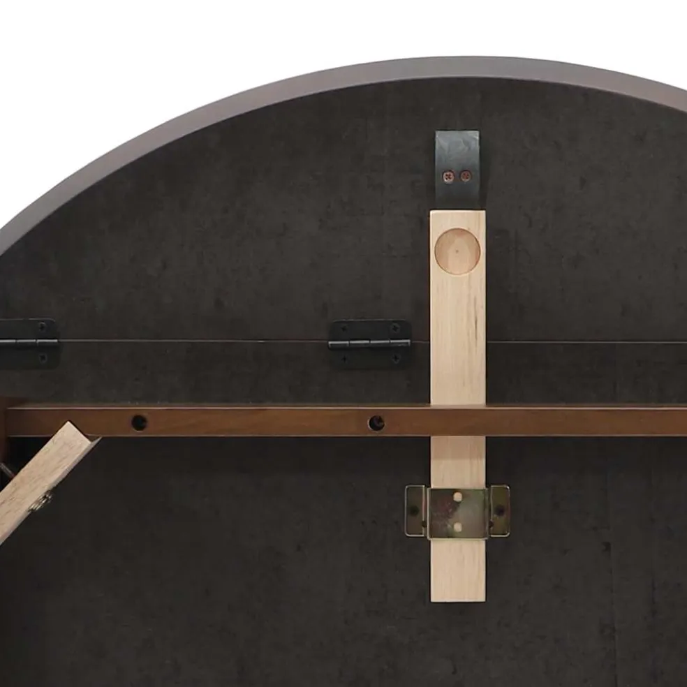 vidaXL Eettafel bruin massief hout rubber