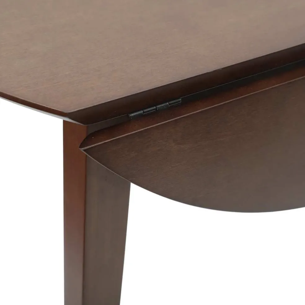 vidaXL Eettafel bruin massief hout rubber